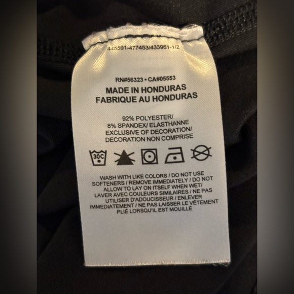 Youth Size XL Nike Black Long Sleeve Top with White Logo - Picture 5 of 6